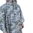 Плащ-палатка пиксель пончо с чехлом военный тактический водоотталкивающий, дождевик ST8 - изображение 7