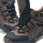 Кросівки тактичні чоловічі демісезонні, кросівки тактичні чоловічі, натуральна шкіра та кордура, розмір 45, Bounce ar. KR-7644, колір коричневий - зображення 4