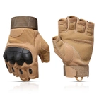 Тактичні безпалі рукавички Tactical Gloves Z902 XL пісочні - зображення 1