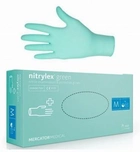 Рукавички медичні Mercator Medical Nitrylex® Green нітрилові нестерильні неприпудрені M 100 шт М'ятні (6736090) - зображення 1