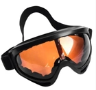 Тактичні захисні окуляри-маска на гумці з оранжевими лінзами (SD-GL-22) - зображення 2
