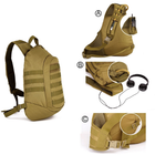 Тактический рюкзак с боковым входом Защитник 100 хаки - изображение 6