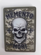 Шеврон резиновый Патч ПВХ (на липучке) Memento mori+ - изображение 1