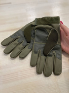 Тактические перчатки, защитные, военные перчатки M Олива - изображение 4