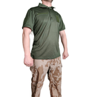 Рубашка поло военная для ЗСУ зеленая ХL (52) - изображение 2