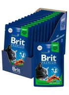 Вологий корм Brit premium для стерилізованих котів з куркою 100 г