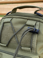 Тактический рюкзак сумка на плечо Tactic Backpack 10л 28х10х20 см (Olive) - изображение 5