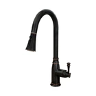 Смеситель для кухни с вытяжным изливом Rea Deco black (REA-B0182) черный матовый