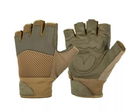 Тактические перчатки Helikon Half Finger Mk2 Olive Green / Coyote (Size XXL) - изображение 1