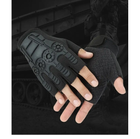 Перчатки беспалые тактические RUIN HAWK в стиле милитари черный XL 01066 - изображение 3