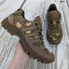 Тактические военные кроссовки коричневые кожаные с пиксельным камуфляжем р 44 (29,5 см) 3421 - изображение 7