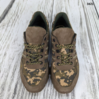 Тактичні військові кросівки коричневі шкіряні із піксельним камуфляжем р 41 (27,3 см) 3421 - зображення 6
