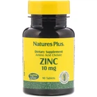 Цинк, Nature's Plus, Zinc, 10 мг, 90 таблеток [NAP-03630]