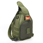Тактический штурмовой военный рюкзак сумка Outdoor Tactics Z6 (с системой MOLLE) 6 литров Олива - изображение 4