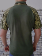 Военная тактическая рубашка с коротким рукавом Убакс 62 Хаки Пиксель - изображение 4