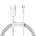 Кабель для швидкого заряджання BASEUS Micro USB на USB Superior Series Fast Charging |1m, 2A| White