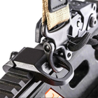 Антабка на планку Пикатинни с креплением на RSA-интерфейс для ношения оружейного ремня Clefers Tactical SW01 - Черная (5002191) - изображение 5