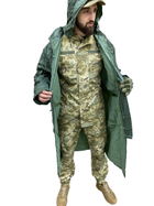 Дождевик плащ военный ЗСУ Олива Satexo , водонепроницаемый армейский плащ размер XXL - изображение 1