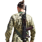 Ремень оружейный трехточковый для АК / AR Ukr Cossacks хаки - изображение 4
