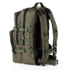 Рюкзак тактичний 35 літрів об'єм, чоловічий тактичний рюкзак 35л, водовідштовхуючий оксфорд, відділ для ноутбука до 17", Bounce ar. RT-35L, колір хакі (зелений) - зображення 5