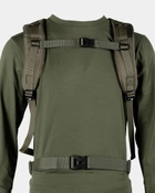 Рюкзак тактичний 35 літрів об'єм, чоловічий тактичний рюкзак 35л, водовідштовхуючий оксфорд, відділ для ноутбука до 17", Bounce ar. RT-35L, колір хакі (зелений) - зображення 9