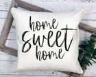 Подушка с принтом Home Sweet Home 35х35см