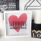 Деревянная копилка Memos для денег Wedding money-box