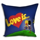 Декоративная квадратная подушка 40x40 Love is...