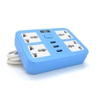 Сетевой фильтр Voltronic ТВ-Т15-Blue 2 м, 4 розетки, 10А