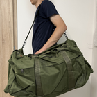 Велика тактична сумка-рюкзак на 90 літрів BT1-90 олива - зображення 10