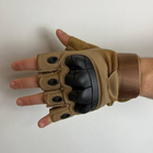 Тактические перчатки без пальцев Gloves HF 1 койот XL - изображение 4