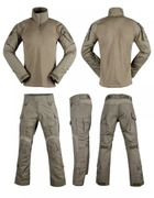Тактичний військовий костюм YAKEDA G3 Койот Убакс та Штани із захистом колін М Коричневий YKH0020807 - зображення 1