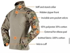 Тактичний військовий костюм YAKEDA G3 Multicam Убакс та Штани із захистом колін L Multicam YK0020807-1 - зображення 5