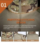 Тактичний військовий костюм YAKEDA G3 Multicam Убакс та Штани із захистом колін XXL Multicam YK0020807-3 - зображення 10