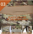 Тактичний військовий костюм YAKEDA G3 Multicam Убакс та Штани із захистом колін XL Multicam YK0020807-2 - зображення 12