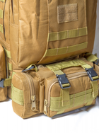 Рюкзак тактический штурмовой зсу 50 л, рюкзак военный койот, походный ВСУ армейский - изображение 5