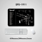 Коврик для чистки оружия SPS-1911 с мягкой резины Clefers Tactical (5002193S) - изображение 1