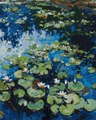 Картина по номерам Идейка Водяные лилии, 40 х 50 см (KHO2858) (Без коробки)