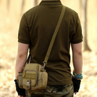 Армейская тактическая сумка 2 в 1 Защитник 122 хаки - изображение 12