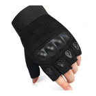 Тактичні рукавички безпалі HIMARS Tactical Gloves чорні розмір L, для ЗСУ, ТРО, ССО - зображення 4