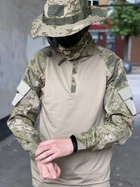 Рубашка мужская военная тактическая с липучками под шевроны ВСУ (ЗСУ) Убакс Турция XL 6585 хаки - изображение 6