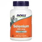 Натуральні добавки та екстракти NOW Foods Selenium 200 мкг 180 вег капсул
