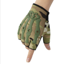 Перчатки беспалые тактические RUIN HAWK в стиле милитари камуфляж L 03272 - изображение 1