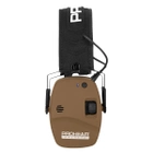 Активные наушники складные тактические для стрельбы и защиты органов слуха с Bluetooth Prohear EM030 Brown - зображення 5