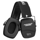 Захисні шумоподавлюючі навушники для стрільби та захисту органів слуху тактичні пасивні 26 дБ Prohear EM016 Black - зображення 9