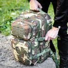 Тактический Военный рюкзак на 36 л Камуфляж Вудленд Warrior Assault Laser Cut 36L Woodland с системой MOLLE Штурмовой + Тактические перчатки - изображение 10