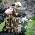 Тактический Военный рюкзак на 36 л Камуфляж Вудленд Warrior Assault Laser Cut 36L Woodland с системой MOLLE Штурмовой + Тактические перчатки - изображение 11