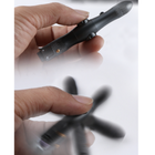 Тактична ручка спіннер із ліхтариком RovTop багатофункціональна Чорні 0,5 мм - зображення 2