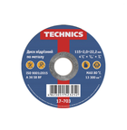 Диск отрезной Technics по металлу 115 х 2.0 х 22 мм (17-703)