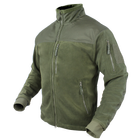 Флісовий тактичний светр Condor ALPHA Mirco Fleece Jacket 601 Large, Олива (Olive) - зображення 1